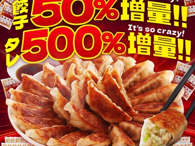 餃子５０%増量！タレ５００%増量！大阪王将公式通販で人気のセットが、今だけ！大増量＆特別価格に！