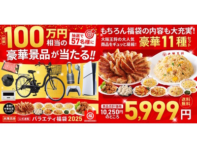 この夏お得！大阪王将公式通販史上最大！バラエティ福袋が登場！