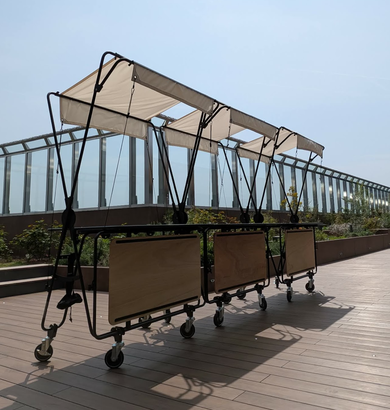 広島駅ビル　minamoa（ミナモア）にてマルシェ用什器ORIICHIを採用