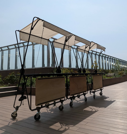 広島駅ビル minamoa（ミナモア）にてマルシェ用什器ORIICHIを採用