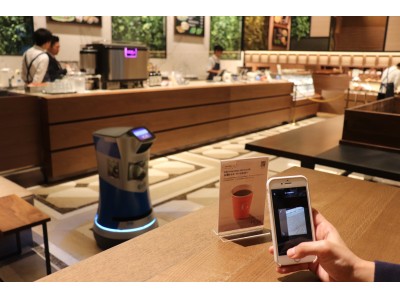 国内初、スマホ注文でロボットが届ける次世代カフェの実証実験開始～モバイルオーダーとデリバリーロボットの連携により行列解消と省人化を実現～