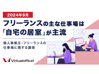 フリーランスの主な仕事場は『自宅の居室』が主流｜個人事業主・フリーランスの仕事場に関する調査(2024年9月)