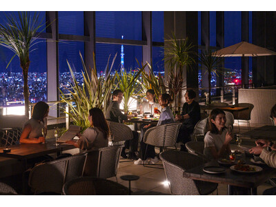 開放的なテラス席で夜景と美食に酔いしれる　「ビアテラスプラン」予約受付開始