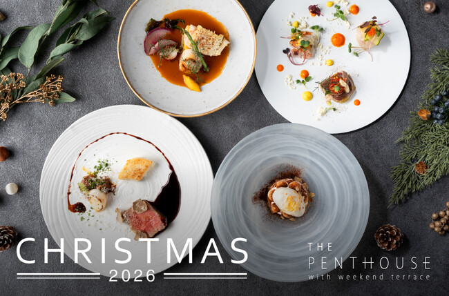 三井ガーデンホテル豊洲プレミア「THE PENTHOUSE with weekend terrace」　ホテル36階から大パノラマを望むダイニングでクリスマス限定ディナー