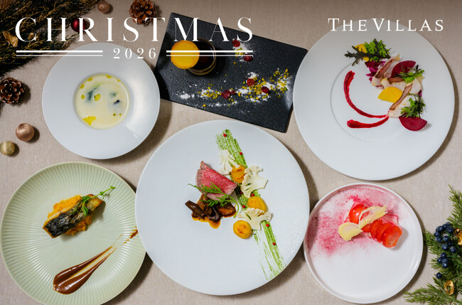 ザ ヴィラズ 長崎「RESTAURANT Azzurro Mare Terrace on the Bay」 空と海に囲まれた隠れ家リゾートでクリスマス限定ディナー