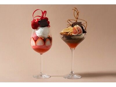 神戸マリオットホテル1階「HARBOR CAFE」何気ない日常にもご褒美を。夜を彩る2種の新作パフェ登場