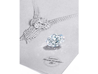 ティファニー、1939年のニューヨーク国際博覧会に出展した歴史的ネックレスを再現するために、比類なき価値を持つ80カラットのダイヤモンドを獲得