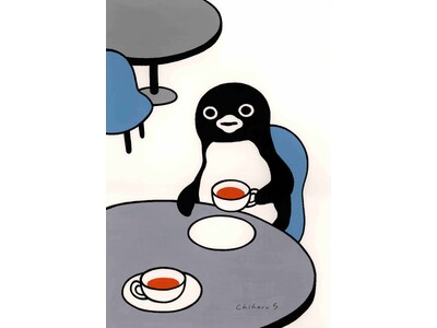 ペンギンがあんぱんを？！イラストレーター坂崎千春の新作展『ペンギン喫茶』が、伊勢丹新宿店にて4月3日（水...