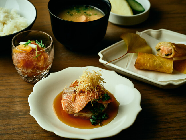 福井県勝山市の恵み。山と水が育む味覚「勝山 やまのサーモン御膳」を期間限定で提供。