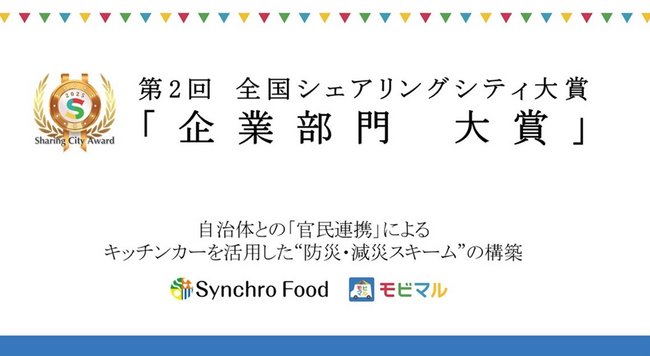 「モビマル」が第2回全国シェアリングシティ大賞で「大賞」を受賞