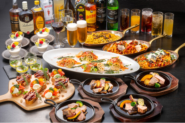 美食に酔う大人の忘新年会！地物食材を使った人気メニューが味わえる飲み放題付きコース「燦（SAN）」12月5日スタート