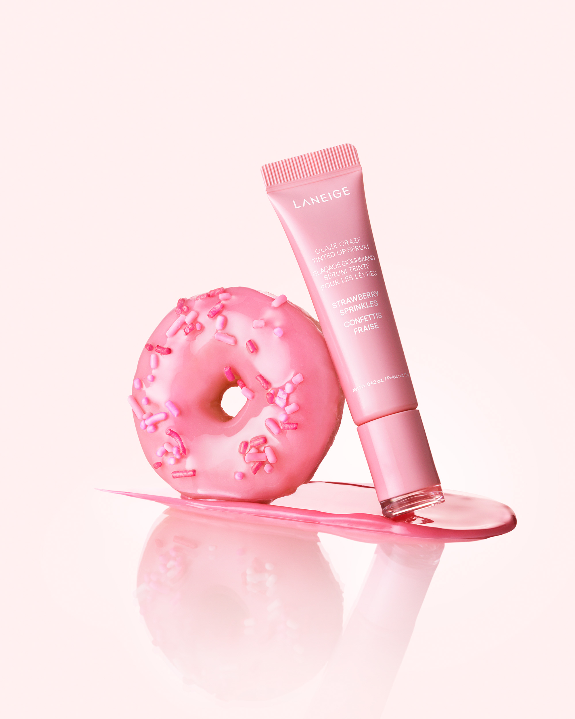 [LANEIGE]ぷにぷにアプリケーターの＃ドーナツリップで話題！「グレイズ ティントリップセラム」にフルーツ味ドーナツから着想を得た新２色が登場！