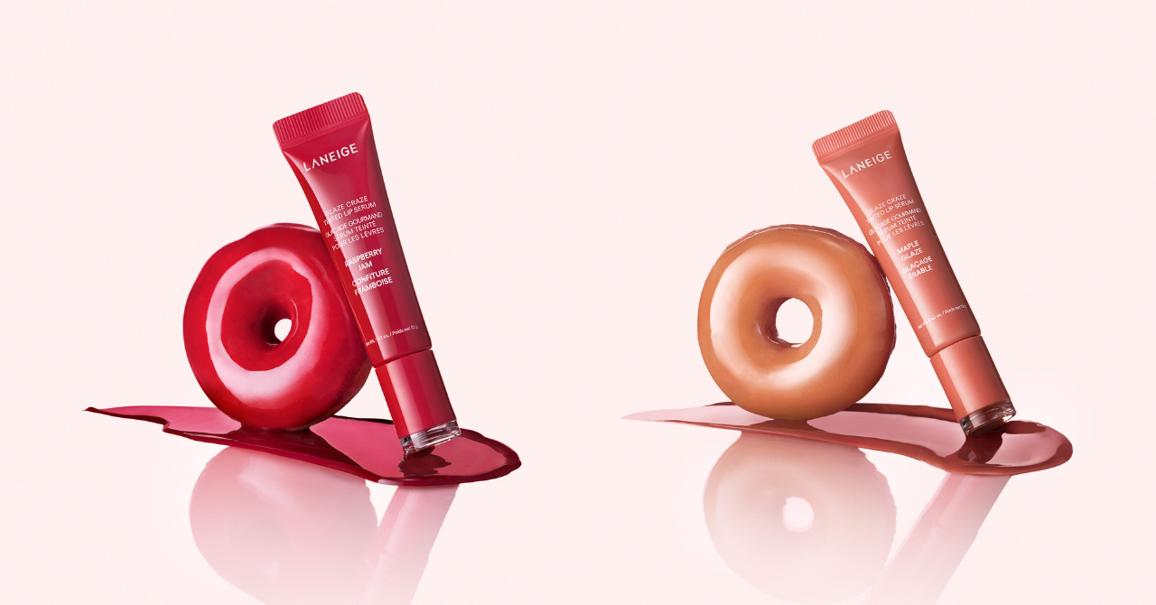 [LANEIGE] 塗るたび、ときめく。#ドーナツリップ新色は、甘酸っぱラズベリー＆ほろ甘メープル　「グレイズ ティントリップセラム」にあざと可愛いを叶える新２色が登場！