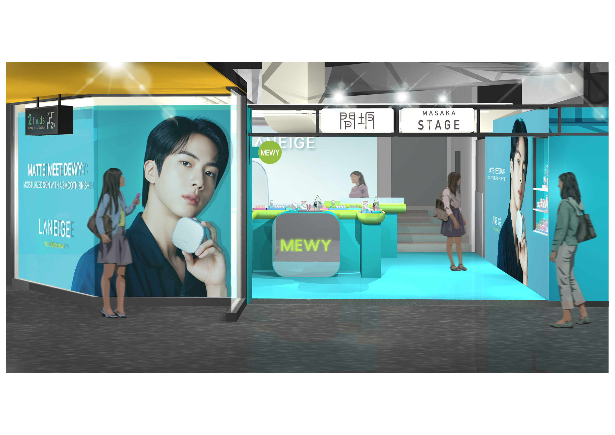 【LANEIGE】POP UP STORE＠渋谷ロフト１階 間坂ステージにて6月17日（火）～期間限定で開催！グローバルアンバサダー BTS JINのビジュアルも登場