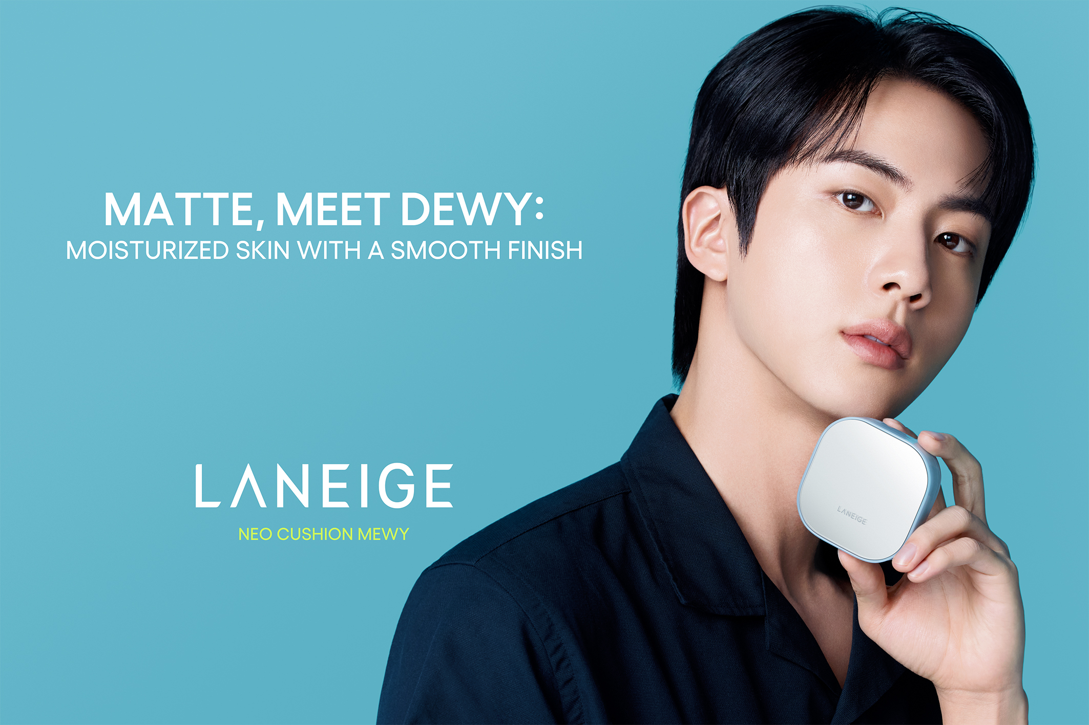 【LANEIGE】グローバルアンバサダー BTS JINの 大型ビジュアルが渋谷に出現！「ネオクッション ミュイ」見逃せない7日間の特別広告展開
