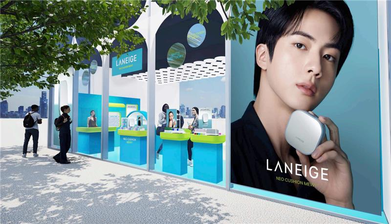 [LANEIGE]原宿にBTS JINのBIGビジュアルが再び登場！　@cosme TOKYOで７月２日~期間限定のPOP UP STORE開催！