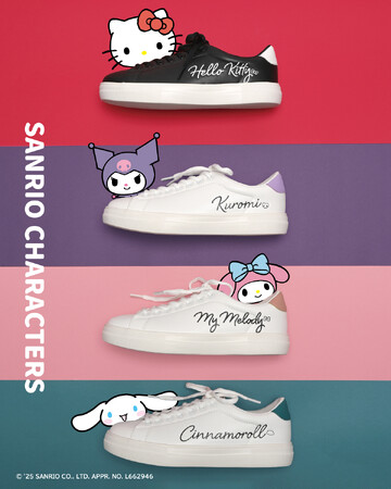 東邦レマック「キャラクターを履く」新たなスタイルを。サンリオキャラクターズとのコラボで大人向けシューズを今秋スタート