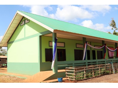 ラオスで2つの中学校校舎建設を支援、2018年11月に完成