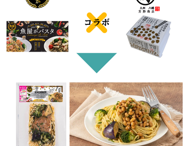冷凍食品では前例の少ない「納豆パスタ」発売！魚屋が×納豆メーカー・芳野商店が初のコラボ開発（3月1日）