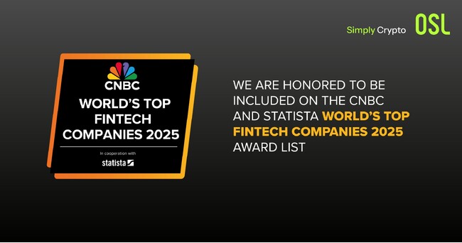 OSL GroupがCNBC「2025年世界フィンテックトップ企業」に選出