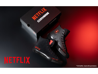 CONVERSE �~ Netflix ���R���{�X�j�[�J�[���o��BNetflix���S�ƃX�}�C�����x�����̗p�������ʎd�l��ALL STAR