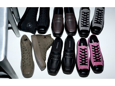 【CONVERSE】ローファーやスエードモデルも。オールスターをモダンなスクエアトウに進化した新作3型発売。