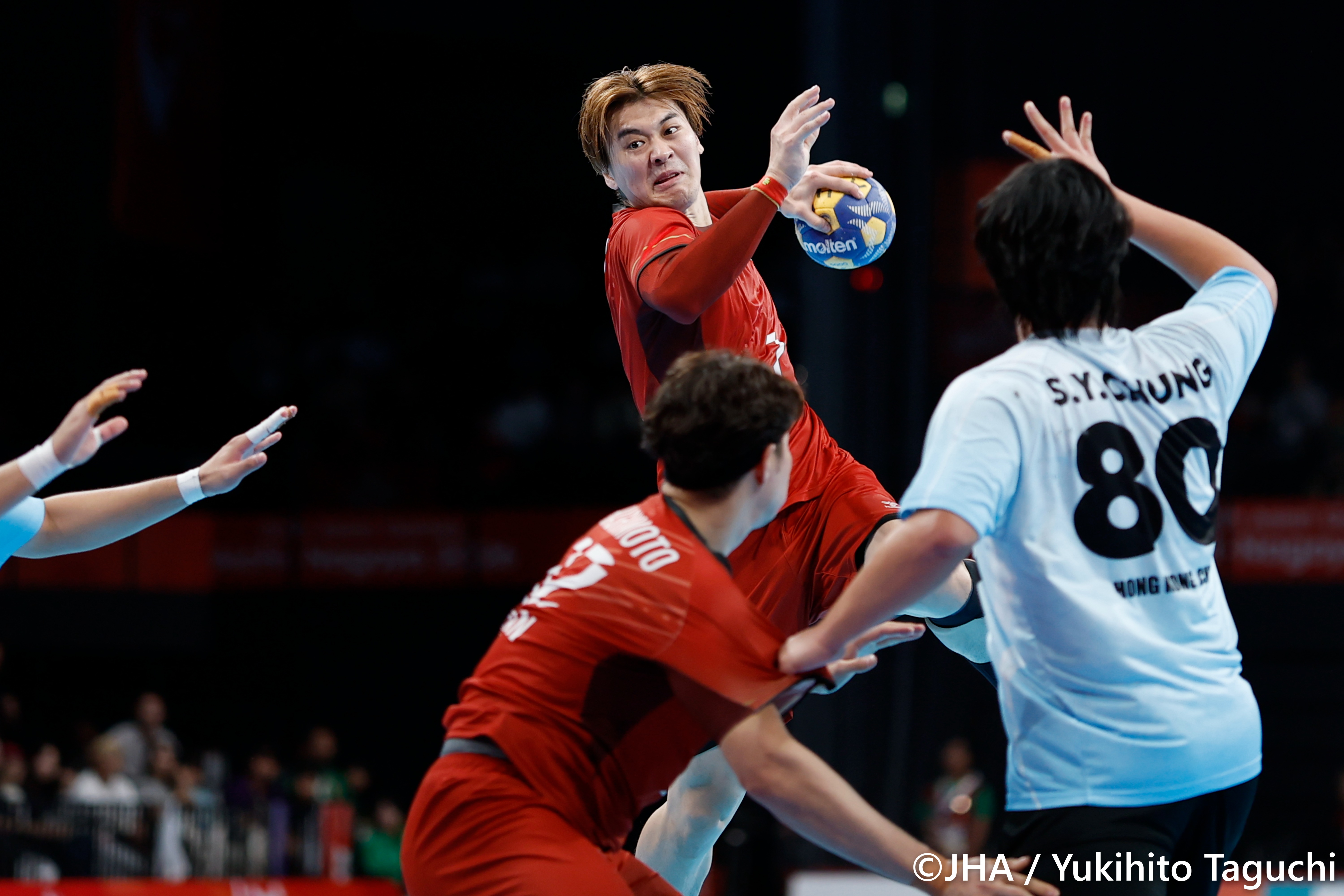 ハンドボール男子日本代表・蔦谷大雅選手　国際試合通算100得点を達成