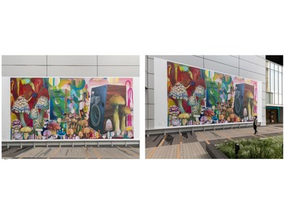 渋谷ヒカリエにて「ヒカリエデッキ　壁面アートプロジェクト」大野智史さんによる第１弾作品が、本日公開！
