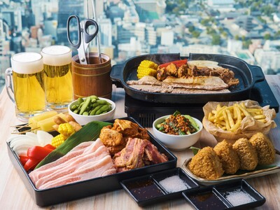 高さ約３００ｍの屋外空間で手ぶらで楽しむBBQ！「ハルカスでソラメシ 食べるで↑BBQ」４月２４日（水）...