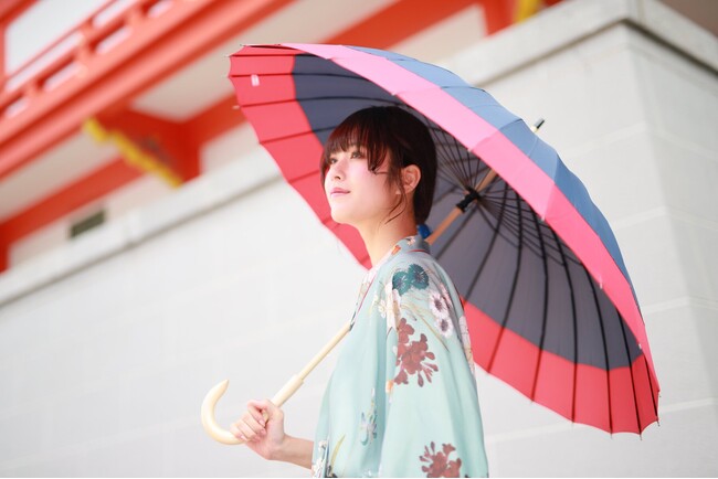 和心の和傘・和柄傘ブランド『北斎グラフィック』がマルイファミリー溝口に登場