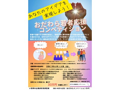 【神奈川県小田原市】令和7年度おだわら若者応援コンペティションの審査結果について