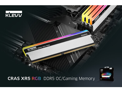 メモリブランドのKLEVVに「CRAS XR5 RGB DDR5 ゲーミングメモリ」が新登場！