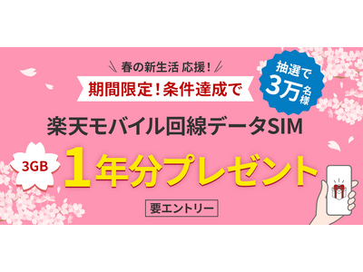 �y�V��s�A�u�t�̐V���������I�����B���Ŋy�V���o�C������f�[�^SIM 1�N�������v���[���g�L�����y�[���v���J��