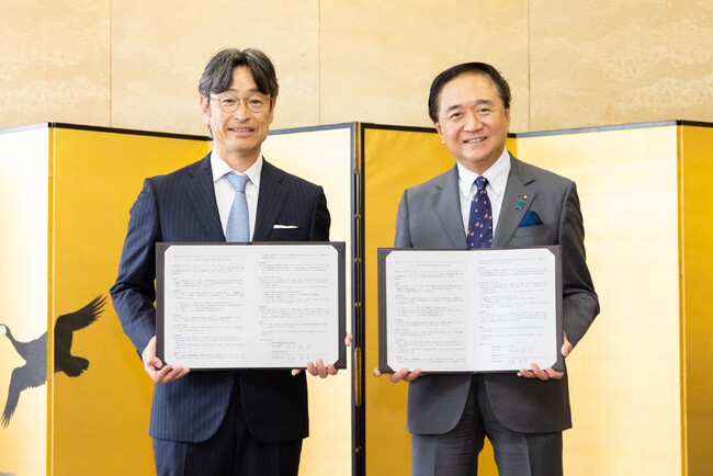 県とアメリカン・エキスプレスが「ベンチャー企業支援に関する連携協定」を締結しました！