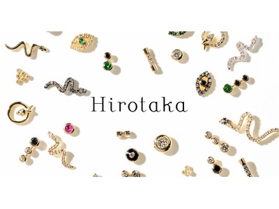 ジュエリーブランドHirotakaより、耳元をキュレーションする「Micro Icons」にスネークノットとブラックハギーピアスがラインアップ