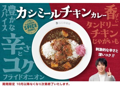 刺激的な辛さと深いコク！ ココイチ、「カシミールチキンカレー」を期間限定で販売