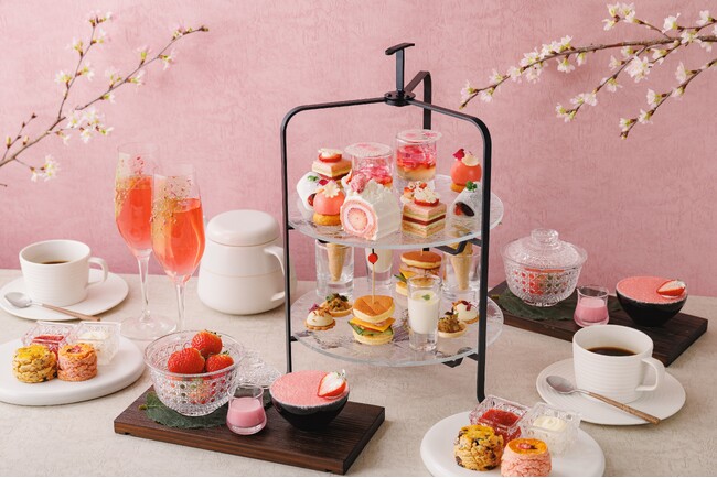 ルーフトップで春を満喫【ザ・キタノホテル東京】季節限定 さくらラウンジで楽しむ「桜いちごのアフタヌーンティー」