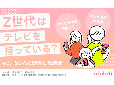 Z世代の4分の1以上が『家にテレビを置いていない』テレビで地上波を視聴する時代はもう終わり？