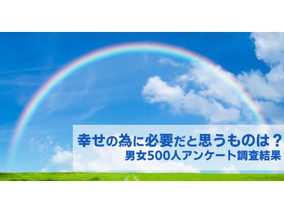 幸福度に関するアンケート調査結果！男女500人に聞いた幸せの為に必要だと思うもの第2位は「健康」！第1位は？