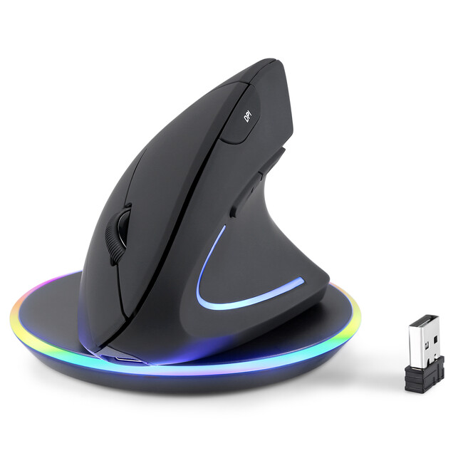 Perixxがワイヤレス充電パッド付属のエルゴノミクスマウスを新発売