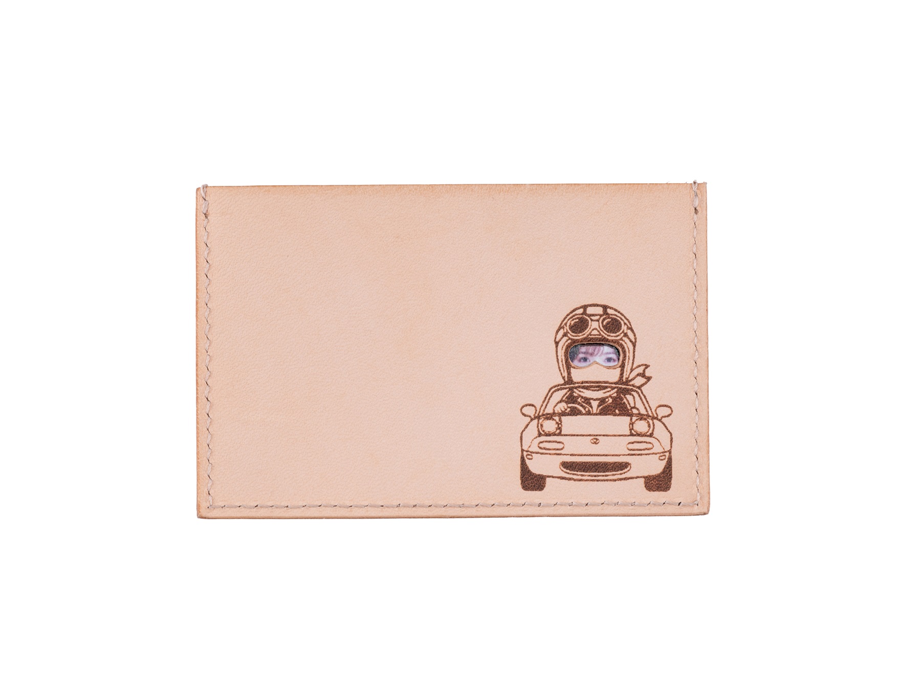 貴方の顔が見えるユニークなデザインの免許証ケースを、ロードスター「いいがやミー…