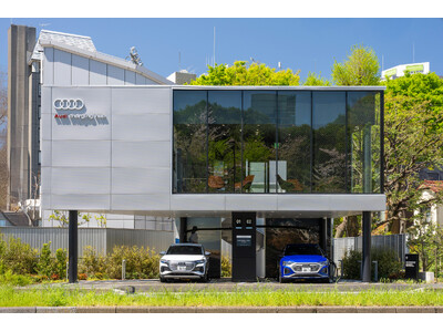 Audi charging hub 芝公園に蓄電池型超急速EV充電器を納入