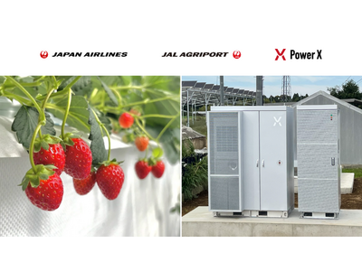 JALグループの農園に「PowerX Cube」　夏いちごの収穫とカーボンゼロ農業を支える