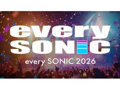 エブリライブ株式会社主催の音楽フェス「every SONIC 2026」が2026年10月30日（金）に開催決定！
