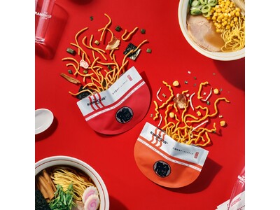 まるでラーメン？！発売開始から約160万袋販売の進化系ラーメンスナックが、JR新宿駅とJR池袋駅の駅ナカ...