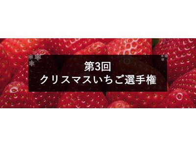 12月「クリスマスいちご（冬いちご）」日本一を決定！