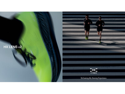 日本発ランニングブランド「HYBEX」の「HX LENS v2」をOrangeで10月31日より販売開始。11月21日からOrangeかつらぎ店で体験型POP UPを開催