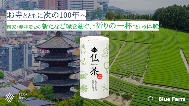 お寺限定サステナブル緑茶飲料『仏茶（Buccha）』年内発売