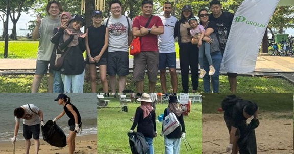 IDシンガポール、ビーチクリーンアップデー2025を開催