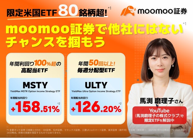 【馬渕磨理子さんYouTube解説も】moomoo証券限定ETFキャンペーン開催！